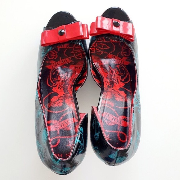 NEW - Iron Fist Don't Hold Your Breath Peep Toe Platform Pump Heels - Picture 3 of 7